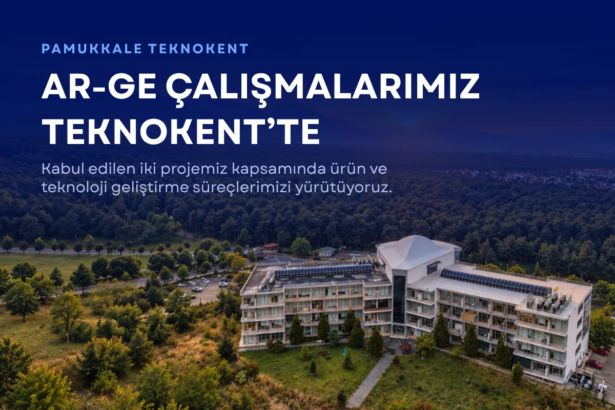 Pamukkale Teknokent binasının havadan görünümü